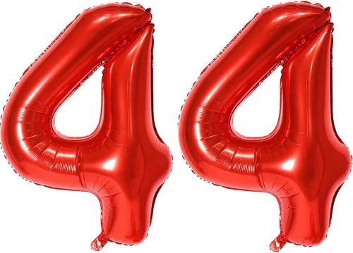 Miniatura 78 de Globo de helio rojo del número 10 de 40 pulgadas, autosellado para decoración de fiesta de cumpleaños y decoración de fiesta de aniversario (rojo 10)