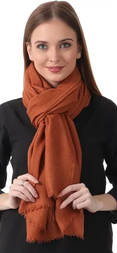 Miniatura 22 de 100% puro CASHMERE 2PLY BUFANDA/STOLE, HERRINGBONE SUPER SUAVE, GRUESO, LIGERO, PASHMINA