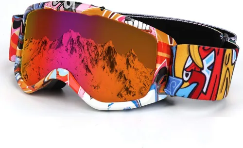 Gafas de esquí para niños, con correa antideslizante, gafas de snowboard