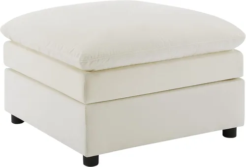 Miniatura 24 de VANOMi Sofá modular Cloud de 98 pulgadas para sala de estar, sofá cama moderno de gran tamaño con asiento profundo, otomana de cojín grueso de doble