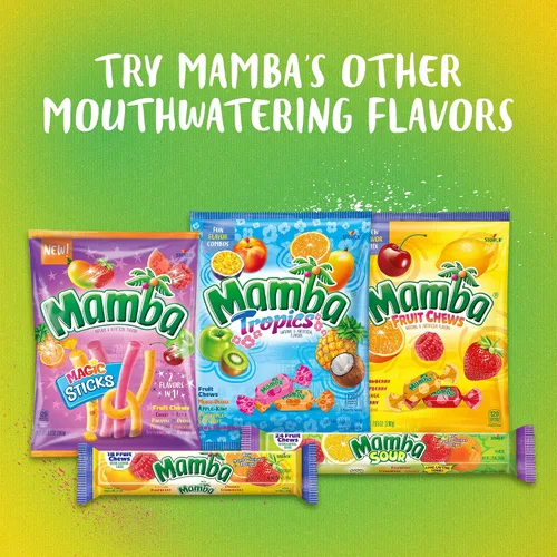 Miniatura 6 de Mamba Caramelos masticables de frutas, 3.73 onzas, 24 piezas (paquete de 24)