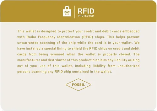 Miniatura 6 de Fossil Mens Ryan Leather RFID-Blocking Bifold Passcase Wallet with Removable Card Case