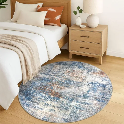 Miniatura 1121 de IOHOUZE Alfombra abstracta lavable de 3 x 12 pies para pasillos, antideslizante para cocina, camino de entrada de lana sintética para interiores