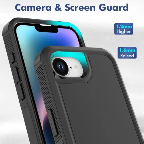 Miniatura 176 de Jeylly Funda para iPhone SE/Funda para iPhone 5S, Exterior de Plástico Duro que Absorbe Golpes + Interior de Silicona de Goma Defensor contra
