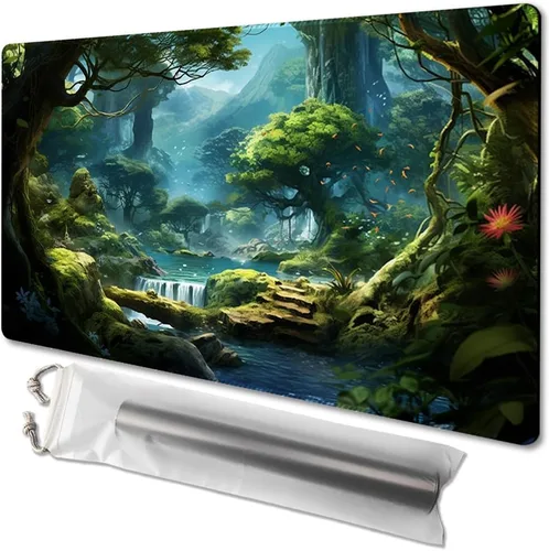 Miniatura 23 de MTG - Tapete de juego de 24 x 14 pulgadas, bolsas de almacenamiento antideslizantes, ideal para entusiastas de los juegos de cartas, alfombrilla
