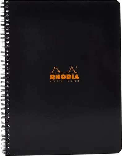Miniatura 7 de Rhodia 193039C - Cuaderno de anillas (encuadernación completa) Negro - A4+ - Cuadrícula de puntos - 160 páginas extraíbles - Papel Clairefontaine