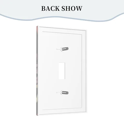 Miniatura 282 de Placa Decorativa de Pared de Granja Rústica con Cuerno de Madera para Puerta de Granero 1 Banda Duplex Cubiertas de Toma Eléctrica Soltera