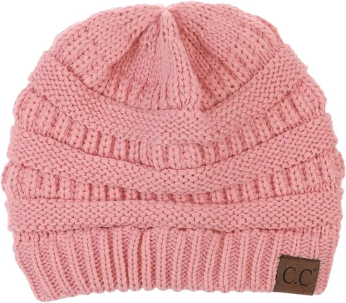 Miniatura 528 de C.C Trendy Warm Chunky Soft Stretch Cable Knit Beanie