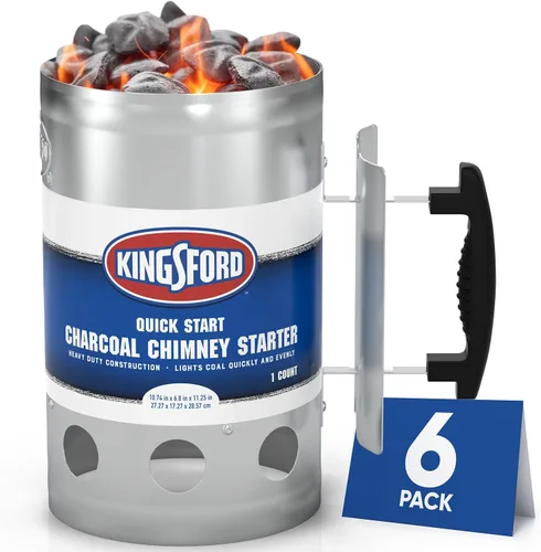 Miniatura 7 de Kingsford Iniciador de lujo para chimenea de carbón de alta resistencia Iniciador de chimenea para parrilla de carbón y barbacoas, compacto, fácil