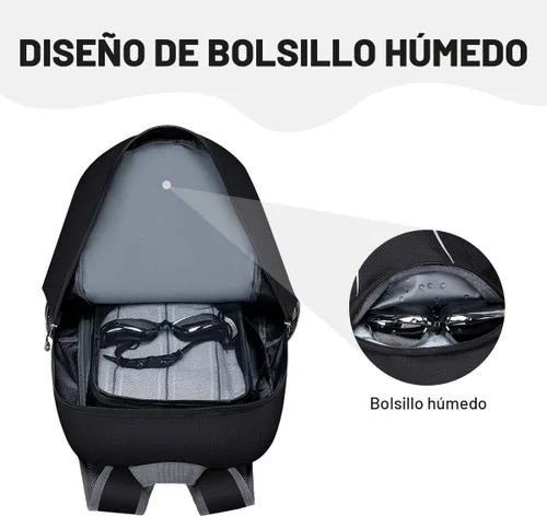 Miniatura 2 de MIYCOO Mochila - Mochila plegable ultraligera para viajes, campamento, senderismo, mochila plegable impermeable para hombres y mujeres, color negro