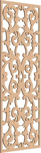 Miniatura 99 de Meadville Paneles decorativos de pared de madera con calado, 9 3/8 pulgadas de ancho x 24 3/8 pulgadas de alto x 1/4 de alto, aliso