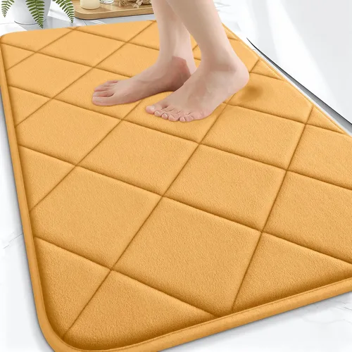 Miniatura 111 de OLANLY Tapete de baño de espuma viscoelástica de 24 x 16 pulgadas, ultra suave y absorbente, lavable a máquina, cómodo tapete de baño para suelo