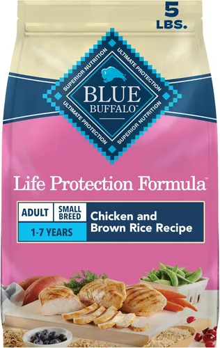 Blue Buffalo Life Protection Formula - Alimento seco para perros adultos de raza pequeña, soporta altas necesidades de energía, hecho con
