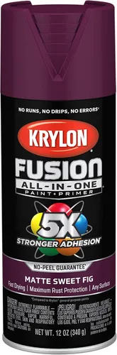 Miniatura 83 de Krylon Fusion - Pintura en aerosol adhesiva todo en uno para uso en interiores y exteriores, 12 onzas, aluminio Icy Grape