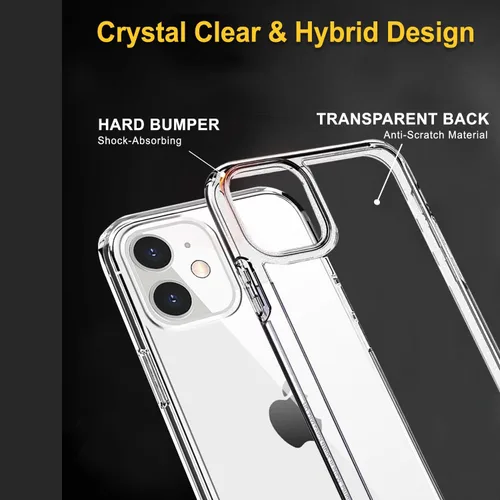 Miniatura 3 de Amazon Basics Funda protectora a prueba de golpes para iPhone 12 mini, transparente