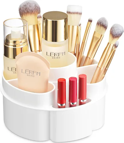 Miniatura 8 de Organizador de maquillaje giratorio de 360 grados – Altura ajustable y totalmente giratorio. El organizador de cosméticos perfecto para el tocador