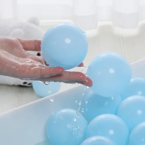 Miniatura 6 de Pelotas de plástico sin ftalatos y BPA de 2.75 pulgadas, a prueba de aplastamiento, juguete divertido con bolsa de almacenamiento para decoración