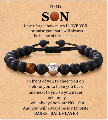 Miniatura 12 de Brazalete de béisbol/fútbol/baloncesto/hockey/golf/fútbol americano para regalos para niños y hombres