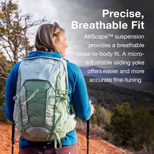 Miniatura 3 de Osprey Tempest - Mochila ligera de senderismo para mujer, 11 L, mochila pequeña para viajes y campamentos, ancla azul/Atlas