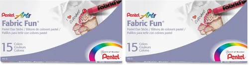 Miniatura 3 de Pentel Arts Fabric Fun - Palitos de tinte pastel, juego de 15 colores (PTS-15)