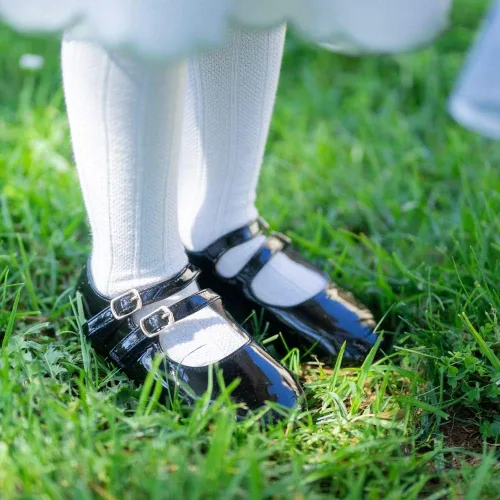 Miniatura 4 de Otter MOMO Zapatos planos de bailarina para niña, con lazo decorativo, ideales para llevar con vestido y combinan bien con flores, para escuela