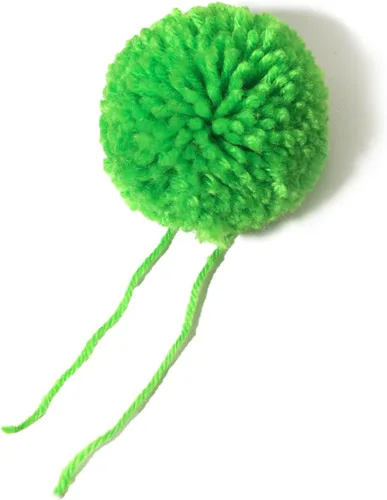Miniatura 15 de Paquete de 12 pompones de hilo para sombreros 8CM-3PULADAS Suministros de fiesta Arte y manualidades hechas a mano Accesorios decorativos (Negro)