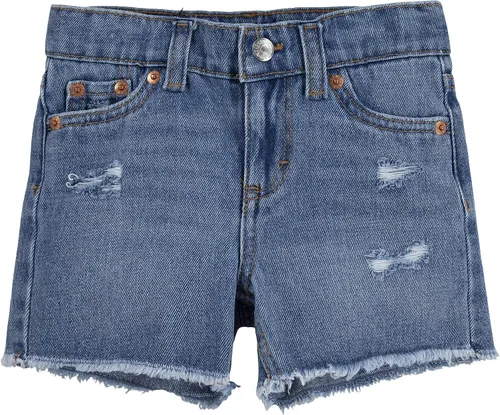 Miniatura 24 de Levi's Kids Girls Girlfriend Fit Short Shorts (Niños grandes)