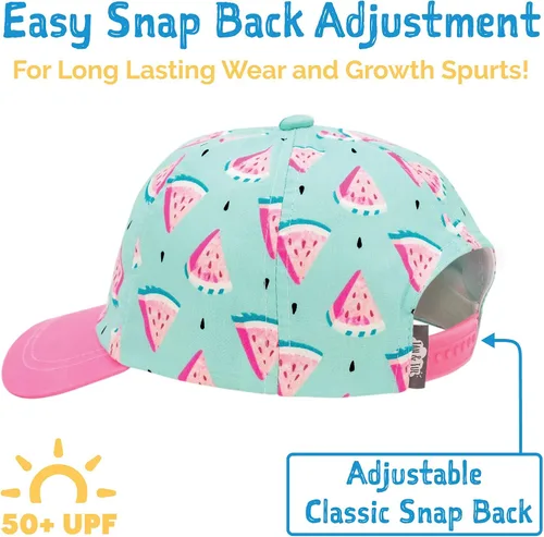 Miniatura 3 de JAN & JUL Gorra de béisbol de algodón 50+UPF (bebé, niño, niños)