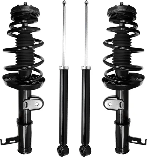 Miniatura 32 de Detroit Axle - Amortiguadores de puntales para Nissan Sentra 2007-2012 [Base S SL SR] Puntales delanteros completos con amortiguadores traseros