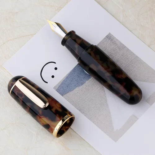Miniatura 3 de Majohn Q1 - Pluma estilográfica de punta media de acrílico Amble, Little Fat Man, con relleno de cuentagotas de bolsillo, gran capacidad