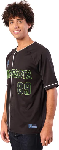 Miniatura 3 de Ultra Game Camiseta de béisbol oficial de la NBA con botones y botones para hombre