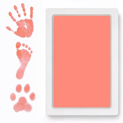 Miniatura 14 de Almohadilla de tinta Clean Touch para huellas de bebé y huellas de pies – Sello sin tinta para manos y pies de bebé – Seguro para bebés, no toca