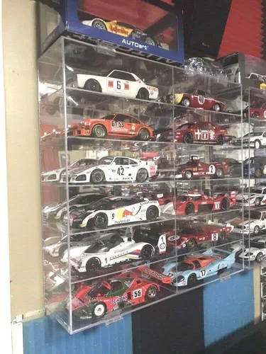 Miniatura 3 de DisplayGifts Estuche Exhibidor de Vehículos de Juguete Diecast a Escala 1/18 Hot Wheels con Protección UV del 98% Soporte para 12 Vehículos