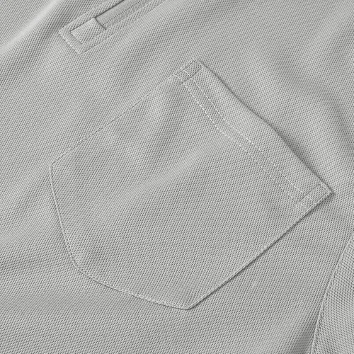 Miniatura 4 de BASUDAM Polo con cremallera para hombre, de secado rápido, manga corta, atlético, al aire libre, con bolsillo