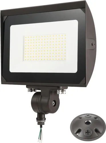 Miniatura 9 de Luz de inundación LED de 150 W para exteriores con placa, 5000 K, luz de día 21000 LM, 100-277 V, UL/DLC impermeable, luz de seguridad LED