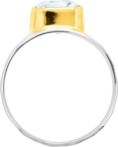 Miniatura 3 de Silpada Anillo de piedras preciosas "Lakeside" en plata de ley y placa de oro, Plata de ley, oro, piedra preciosa, plata, Topacio