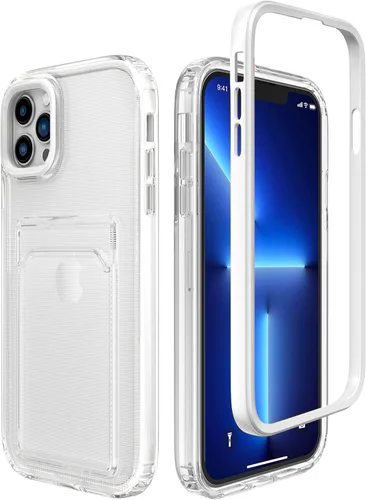 Miniatura 10 de ZCDAYE Funda para iPhone 13 Pro Max, iPhone 13 Pro Max (6.7 pulgadas) Funda con tarjetero y funda transparente de TPU suave a prueba de golpes