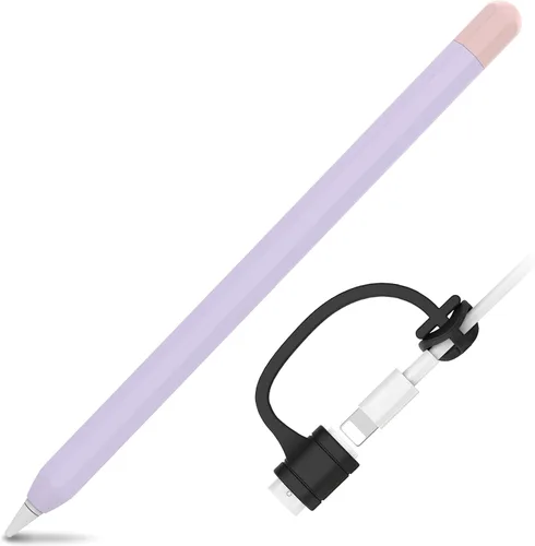 Miniatura 20 de AhaStyle Funda protectora de silicona antideslizante [kit de correas de adaptador de cable añadido] compatible con iPad Pencil de 1ª
