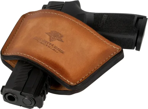 Miniatura 6 de Funda universal Dual Threat IWB/OWB para cinturón, fabricada en Estados Unidos, funda ambidiestra de cuero de grano completo, transporte abierto