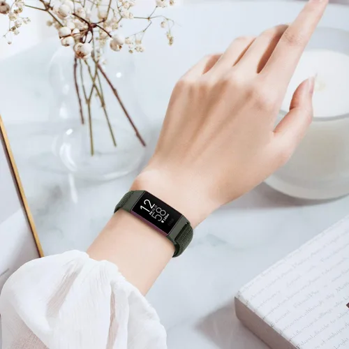 Miniatura 7 de Correas de reloj de nailon compatibles con Fitbit Charge 4/Charge 3/SE, pulsera de repuesto transpirable suave para deporte, correa con banda