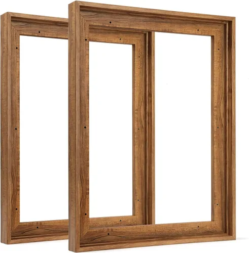 Miniatura 21 de FOLKOR Floating Frame for 8x10 Inch Canvas Painting with 0.6-0.8" Deep, 2 Pack Canvas Floater Frame Living Room Decor, Wall Art frame for Prints Oil