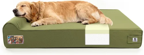 Miniatura 15 de Sytopia XXL 35D Cama de espuma viscoelástica para perros, sofá ortopédico extra grande de 7 pulgadas de grosor para perros mayores de 100 libras