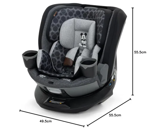 Miniatura 33 de Disney Baby Turn and Go - Asiento convertible todo en uno giratorio de 360 grados, diseño vintage de Mickey Mouse