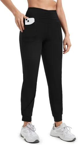Miniatura 4 de Blaosn Pantalones deportivos fluidos para mujer con bolsillos, pantalones deportivos de yoga, entrenamiento, leggings casuales para descansar, ropa
