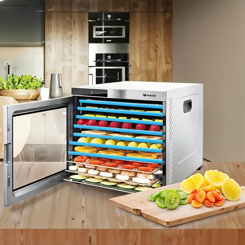 Miniatura 8 de 6 alfombrillas deshidratadoras de silicona compatibles con bordes, 12.2 x 10.2 pulgadas, forros de bandeja de silicona sin BPA con espátula