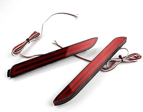 Reflectores de parachoques trasero LED rojo intermitentes luz trasera para Toyota Camry Matrix Sienna Reiz RAV4 Venza Avalon Fortuner Lexus RC250