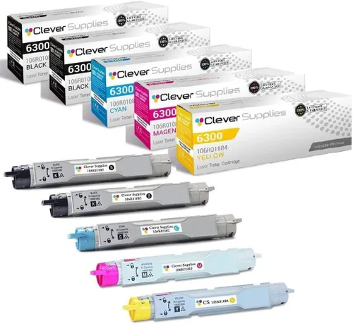 Miniatura 129 de CS compatible Xerox Phaser 6510/WorkCentre 6515 (106r03480) 2 cartuchos de tóner negro para Phaser 6510, WorkCentre 6515 2 negro