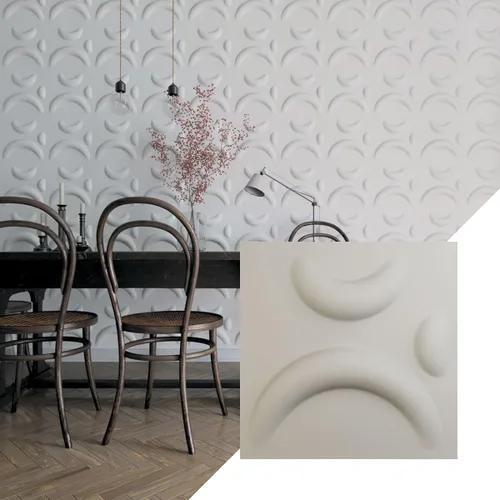 Miniatura 12 de Ekena Millwork WP12X12SEWH 11 7/8 pulgadas de ancho x 11 7/8 pulgadas de alto Sevilla EnduraWall Decorativo 3D Panel de Pared Cubre 0.98 pies Blanco