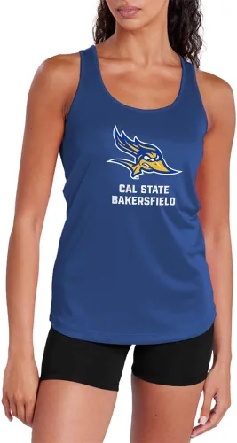 Miniatura 322 de Camiseta deportiva sin mangas oficial de NCAA Collegiate para mujer, con espalda cruzada, colección con logotipo primario