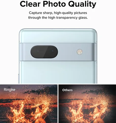 Miniatura 7 de Ringke Cristal de cámara [protección multicapa/paquete de 3] compatible con protector de lente de cámara Google Pixel 7a, cubierta de vidrio